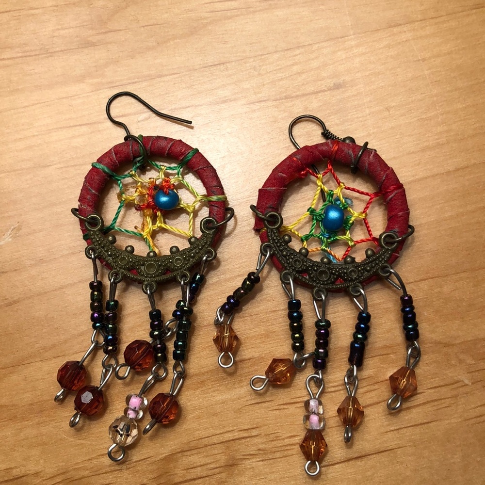 Dream catcher earrings